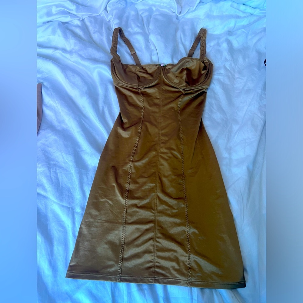 Skims Stretch Satin midi dress